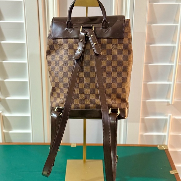Louis Vuitton Damier Ebene SoHo Backpack w/COA - Picture 2 of 12